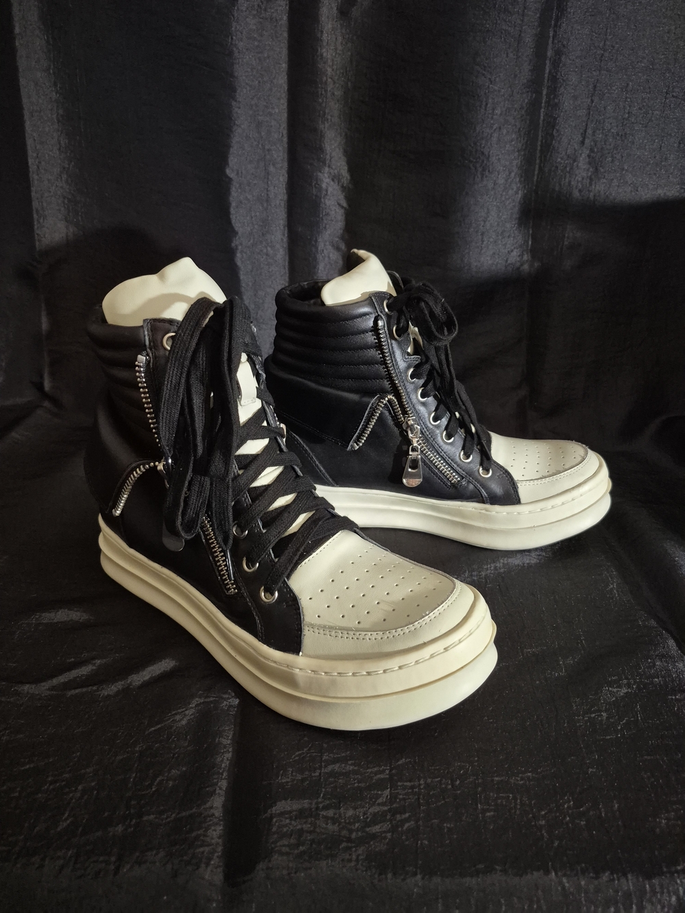 Jeffrey Campbell "Kirk" LEATHER High Top Sneakers
